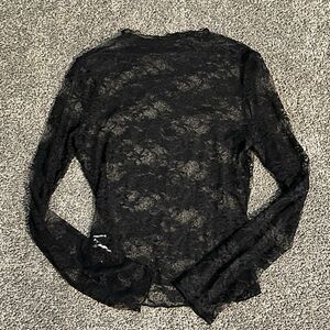 Elegant Black Lace Top